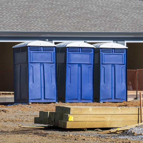 is there a specific order in which to place multiple portable toilets in Gordon Wisconsin